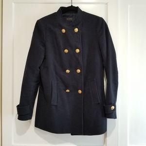 Zara Basics Collection Navy Blue Coat